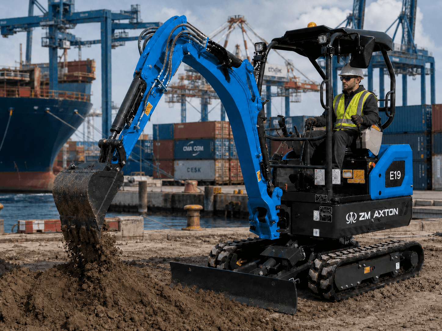 E19 at construction sites